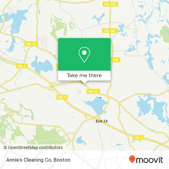 Mapa de Annie's Cleaning Co