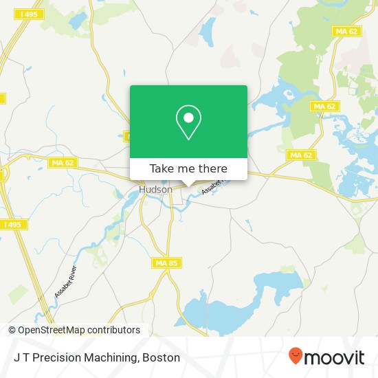 J T Precision Machining map