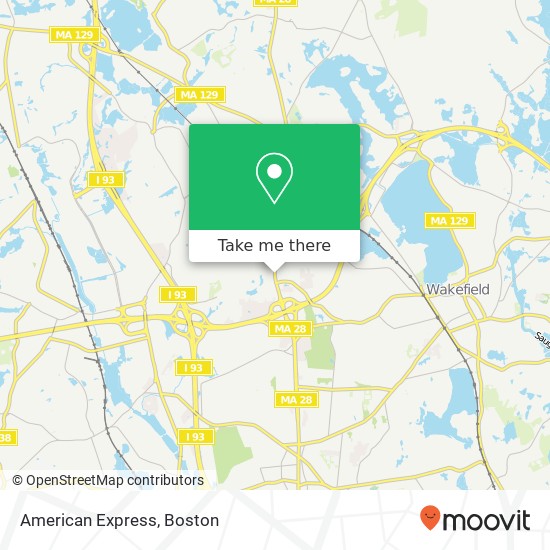 American Express map