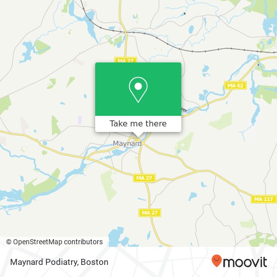 Maynard Podiatry map