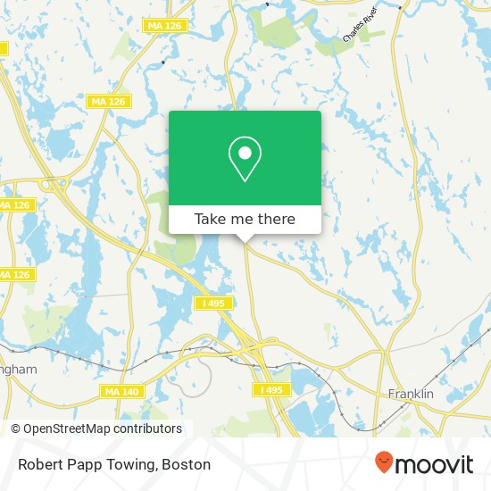 Mapa de Robert Papp Towing