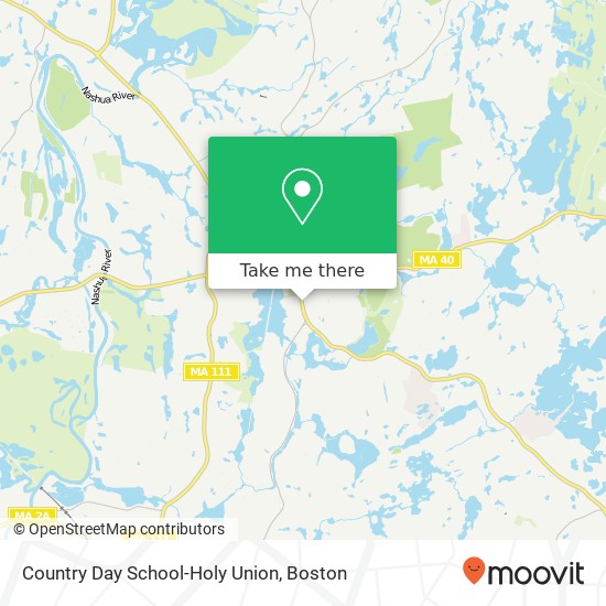 Mapa de Country Day School-Holy Union