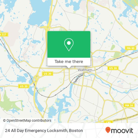 24 All Day Emergency Locksmith map