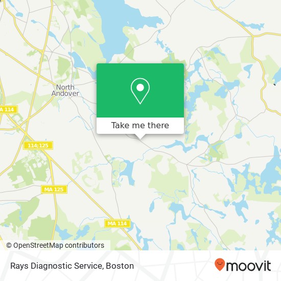 Rays Diagnostic Service map