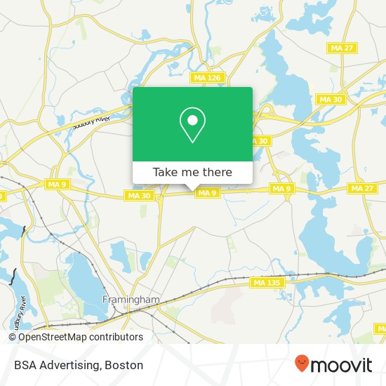 BSA Advertising map