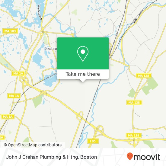 John J Crehan Plumbing & Htng map