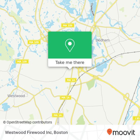 Mapa de Westwood Firewood Inc