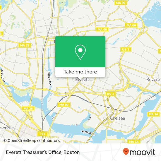 Mapa de Everett Treasurer's Office