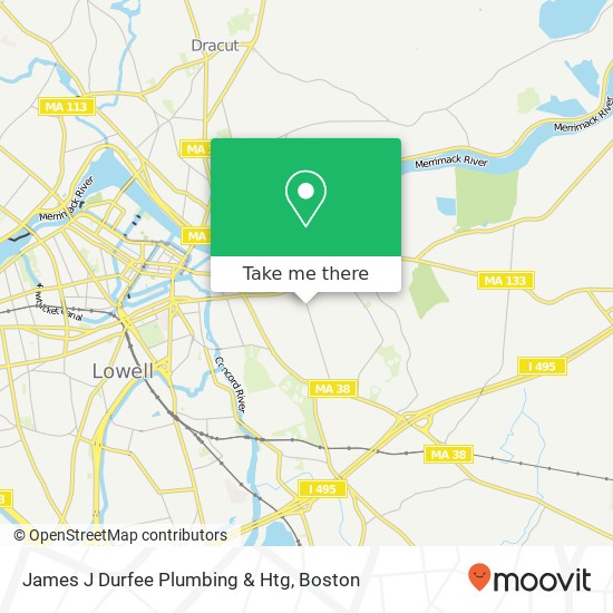 James J Durfee Plumbing & Htg map