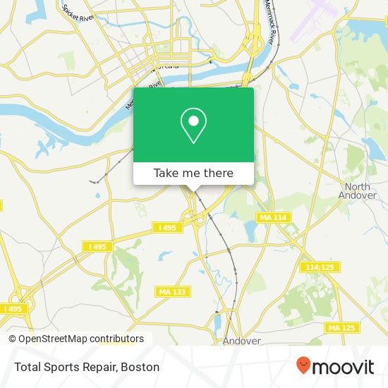 Mapa de Total Sports Repair