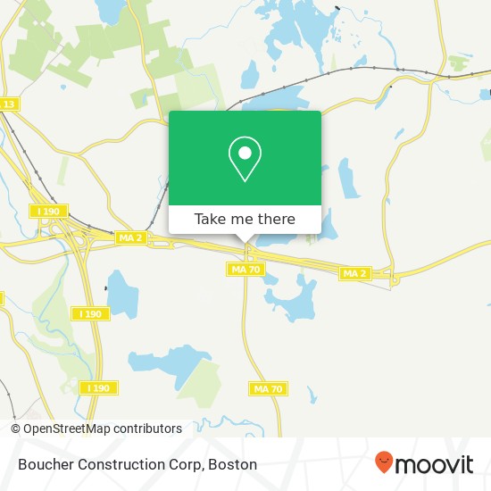 Mapa de Boucher Construction Corp