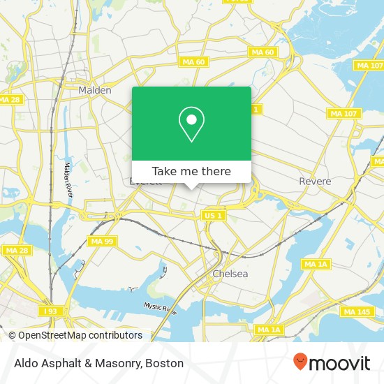 Mapa de Aldo Asphalt & Masonry