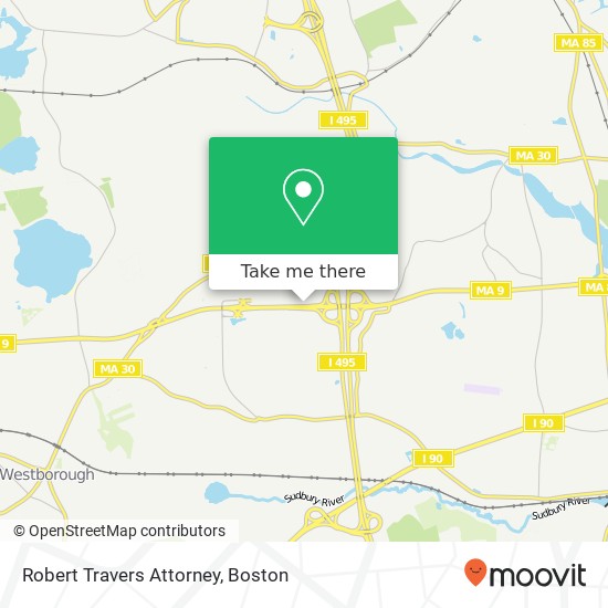 Robert Travers Attorney map