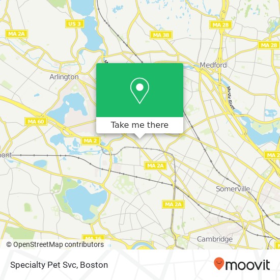 Specialty Pet Svc map