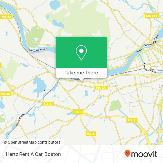 Mapa de Hertz Rent A Car