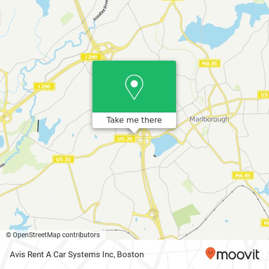 Avis Rent A Car Systems Inc map