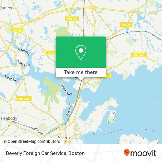 Mapa de Beverly Foreign Car Service