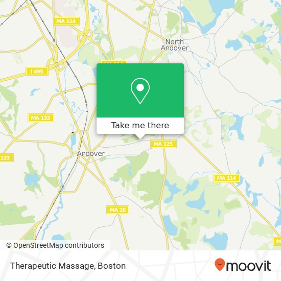 Therapeutic Massage map