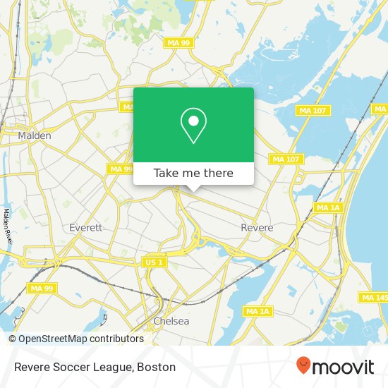 Revere Soccer League map