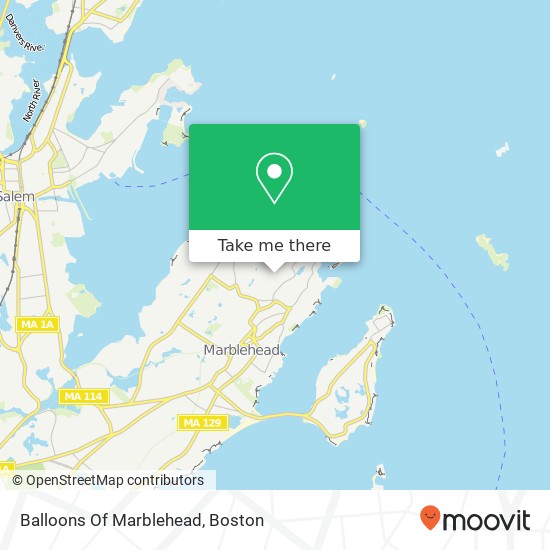 Mapa de Balloons Of Marblehead