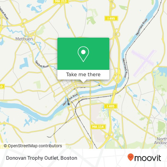 Donovan Trophy Outlet map