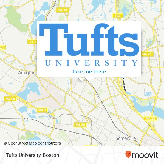 Mapa de Tufts University