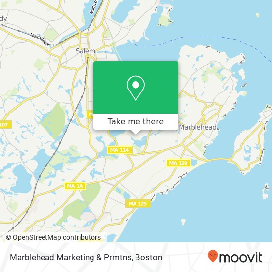 Mapa de Marblehead Marketing & Prmtns