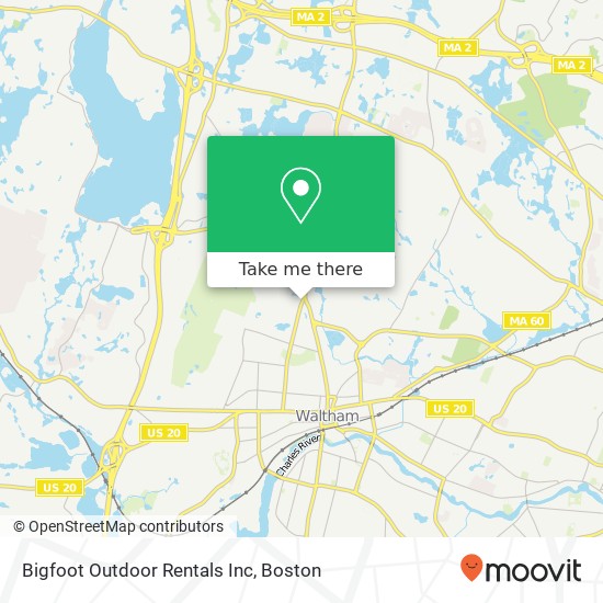 Bigfoot Outdoor Rentals Inc map