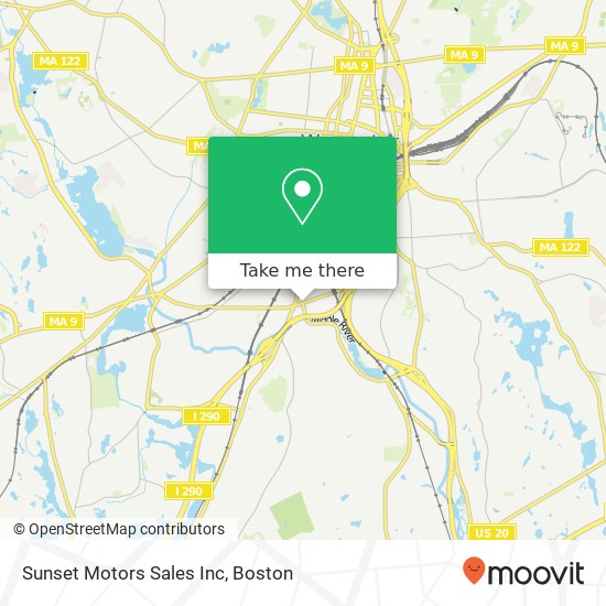 Sunset Motors Sales Inc map