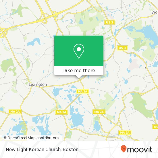New Light Korean Church map