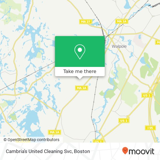 Mapa de Cambria's United Cleaning Svc