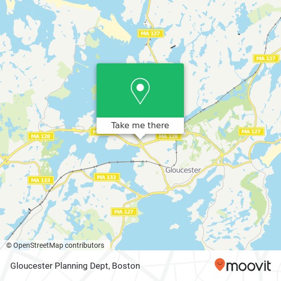 Mapa de Gloucester Planning Dept