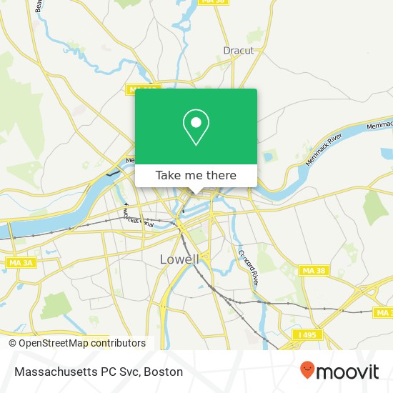 Mapa de Massachusetts PC Svc