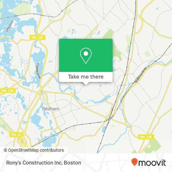 Rony's Construction Inc map