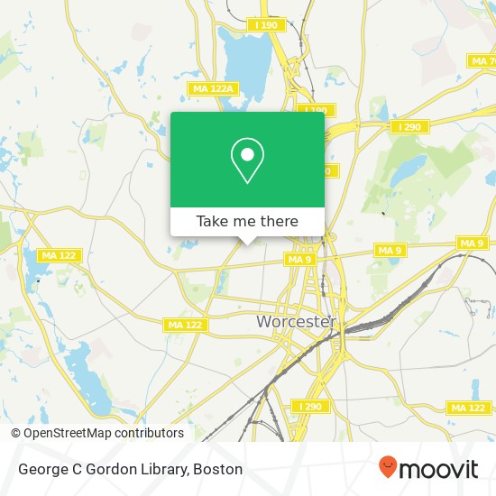 George C Gordon Library map