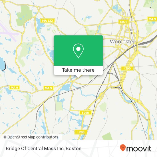 Mapa de Bridge Of Central Mass Inc