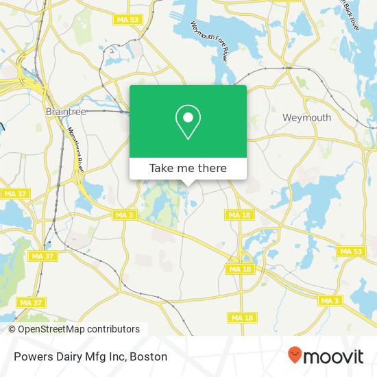 Mapa de Powers Dairy Mfg Inc