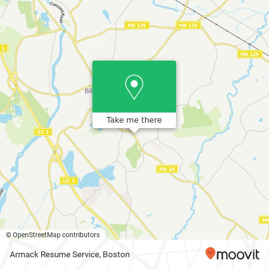 Armack Resume Service map