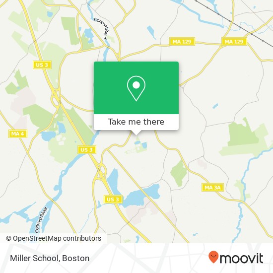 Mapa de Miller School
