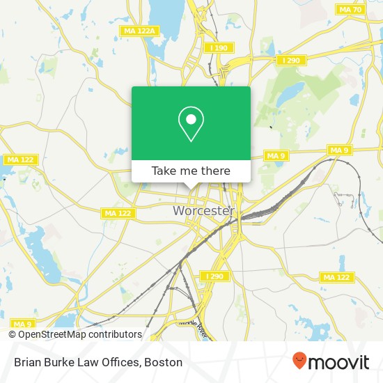 Mapa de Brian Burke Law Offices