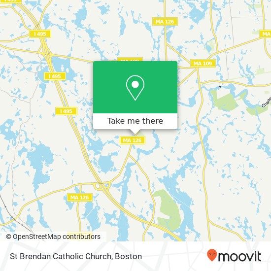 St Brendan Catholic Church map