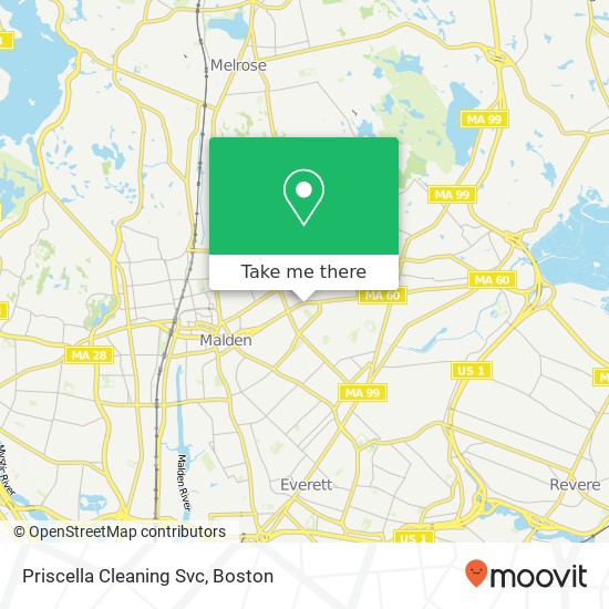 Mapa de Priscella Cleaning Svc