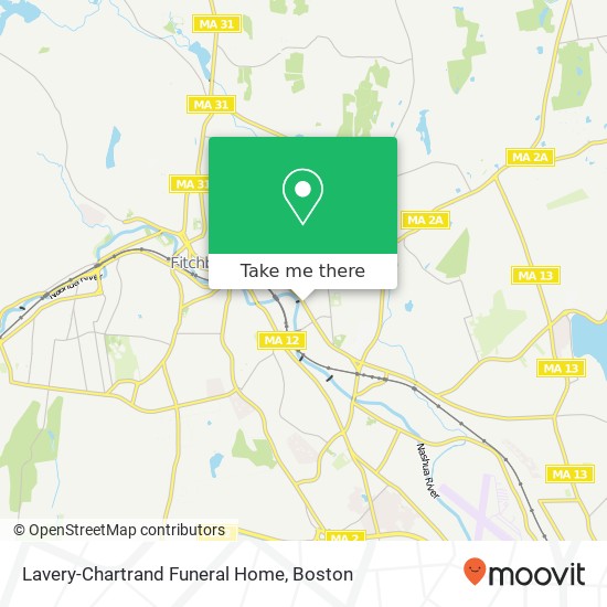Lavery-Chartrand Funeral Home map