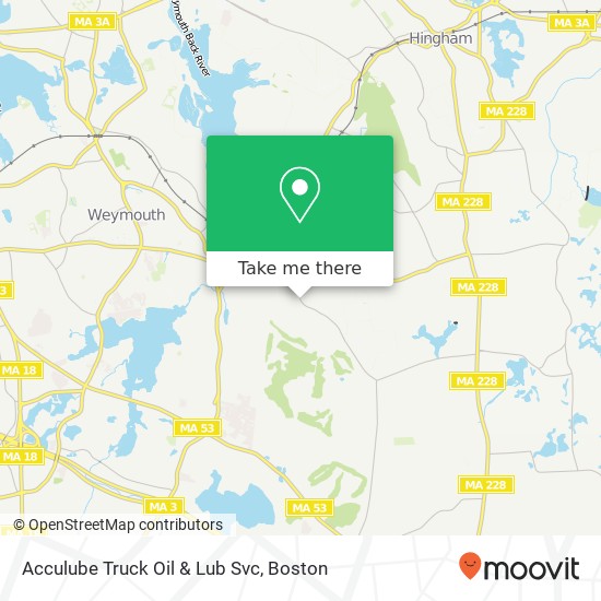 Acculube Truck Oil & Lub Svc map