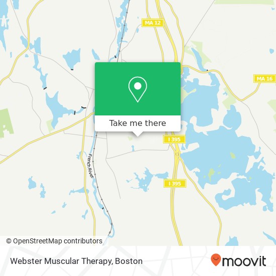 Webster Muscular Therapy map