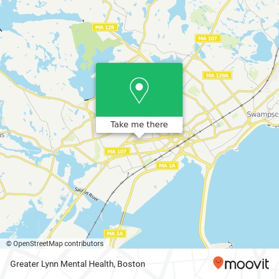 Mapa de Greater Lynn Mental Health