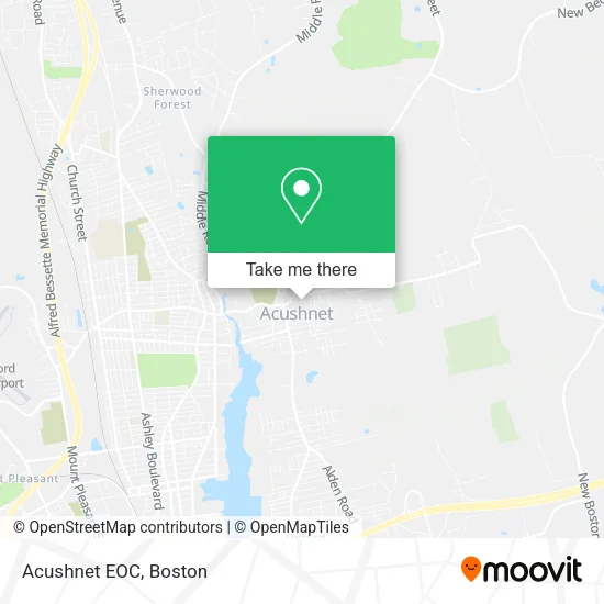 Mapa de Acushnet EOC