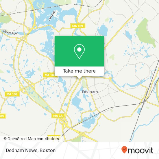 Dedham News map