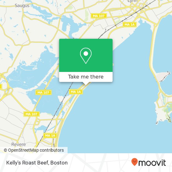 Kelly's Roast Beef map