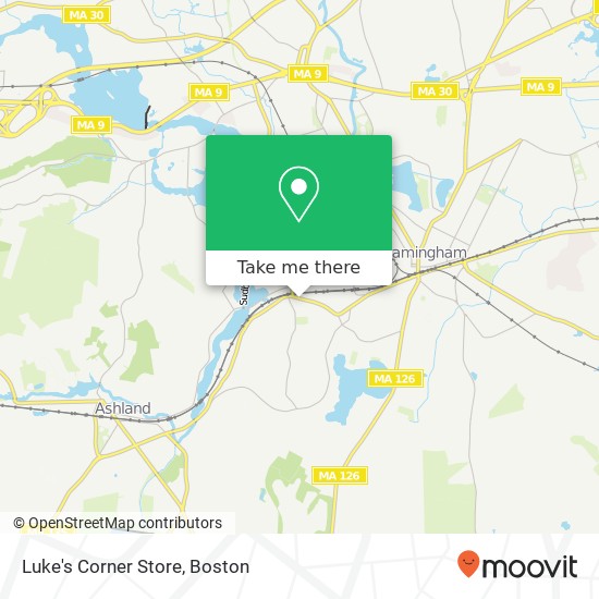 Mapa de Luke's Corner Store